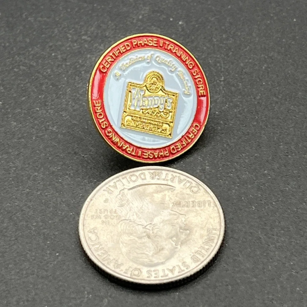 Wendy's Certified Phase‎ II Training Store Employee Lapel Hat Pin